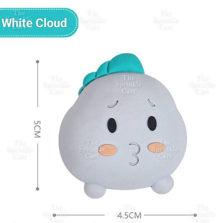 Self-Adhesive Wall Plain Square Cartoon Protector Soft Polymer Door Handle Bumper Guard Stopper TSC