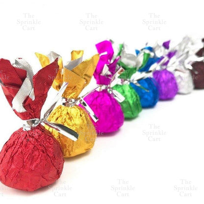 100pcs Chocolate Wrapper Multi-Color Aluminum Foil Candy Sweets Square Packaging TSC