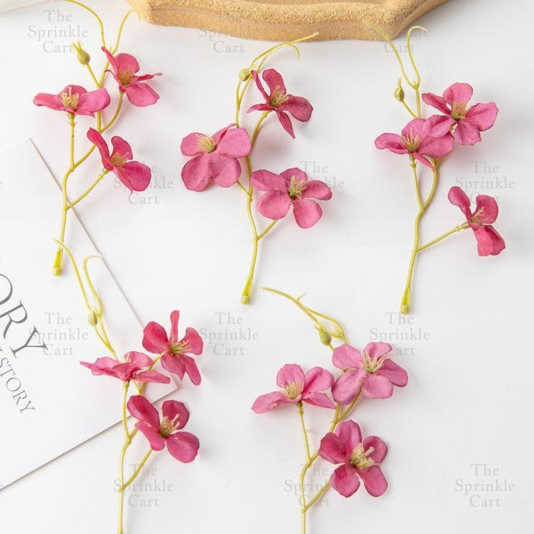 5pcs set Colorful Artificial Mini Stem Flower DIY Home Wedding Birthday Party Decoration TSC
