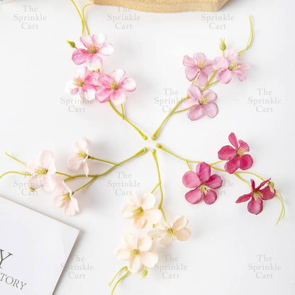 5pcs set Colorful Artificial Mini Stem Flower DIY Home Wedding Birthday Party Decoration TSC