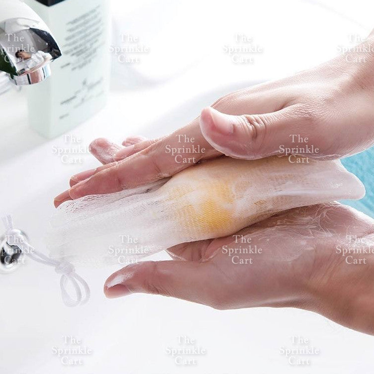 Soap Net Pouch Foaming Net Shower Bag Skin Friendly Bat Shower body Care Storage Bag