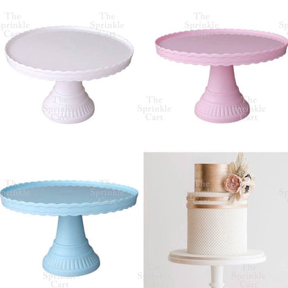 High-Leg Plastic Cake Stand  Round Dessert Tray Holder For Party Display Stand Bakeware TSC