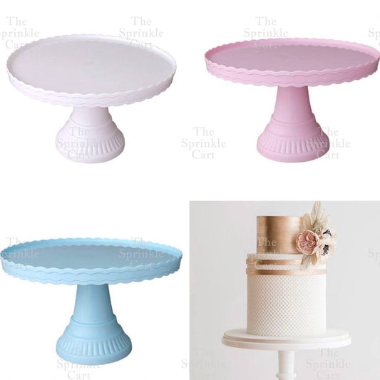 High-Leg Plastic Cake Stand  Round Dessert Tray Holder For Party Display Stand Bakeware TSC