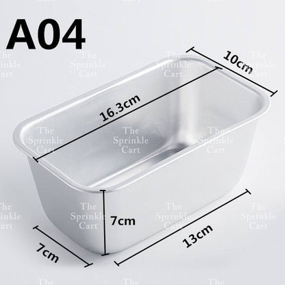 Non stick Rectangular Bread Cake Mold Loaf Pan Aluminum Brownies Baking Tools TSC