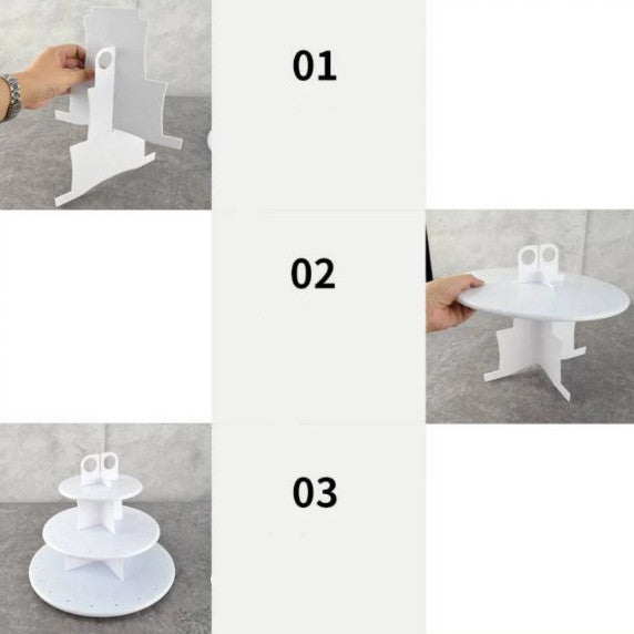 3-Layer Dessert Cupcake Lollipop Cake Pop Holder Stand Birthday Party Supply Wedding Party Supply