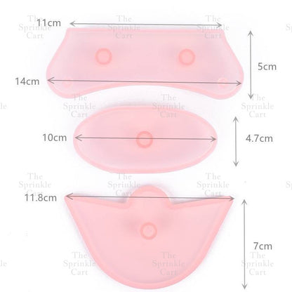 3pcs Set Baby Shoe  Molder DIY Fondant Crafting Cake For Birthday Christening Occasion