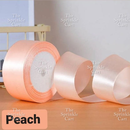 4cm Plain Satin Ribbon Gift Roll Packaging DIY Birthday Party Decoration TSC