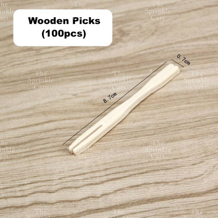 Wooden Disposable Spoon Fork Knife Picks Barbeque  Stick Food Grade Natural Cutlery Utensils