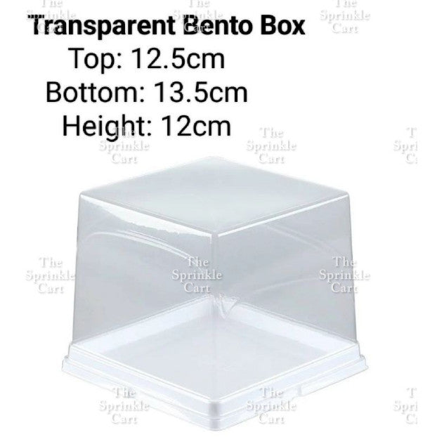 Transparent Square Bento Cake Box Packaging DIY Cake Box Storage TSC