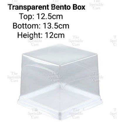 Transparent Square Bento Cake Box Packaging DIY Cake Box Storage TSC