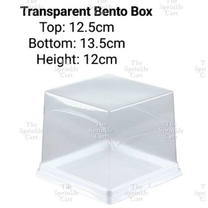 Transparent Square Bento Cake Box Packaging DIY Cake Box Storage TSC