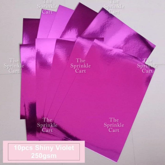 10pcs 250gsm/80gsm Glitter and Shiny Metallic Mirror Card Stock Board DIY Paper for Arts Cardstock