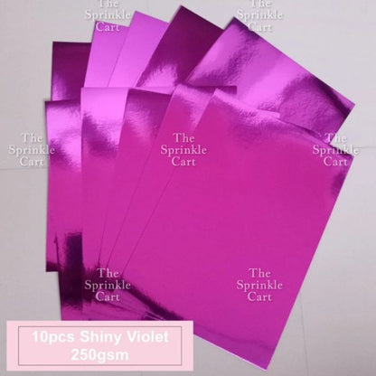 10pcs 250gsm/80gsm Glitter and Shiny Metallic Mirror Card Stock Board DIY Paper for Arts Cardstock