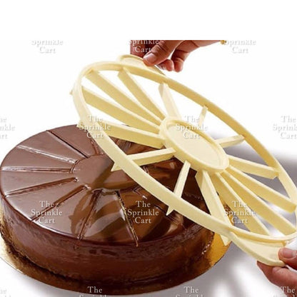 Cake Slicer and Slice Guide Plastic Equal Portion Marker Divider TSC