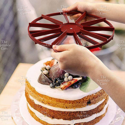 Cake Slicer and Slice Guide Plastic Equal Portion Marker Divider TSC