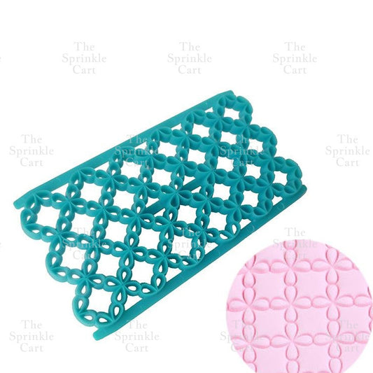 Diamond Fondant Embosser Cake Quilting Slanting Lines Embosser Cutter Baking