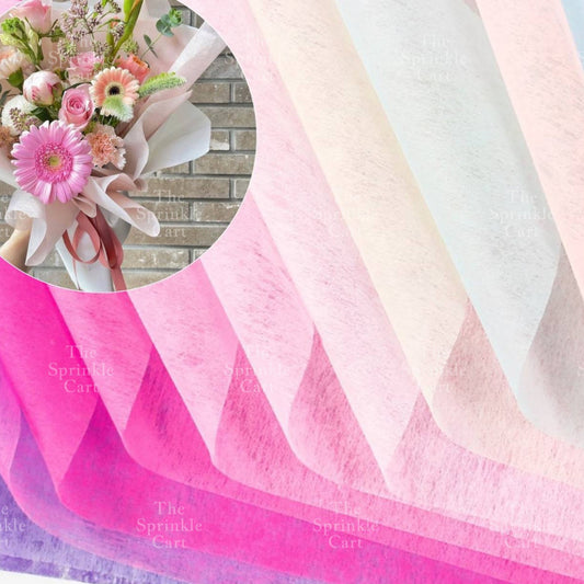 Colorful Tissue Bouquet Wrapper Handmade DIY Flower Gift Paper Packaging for Party Decor