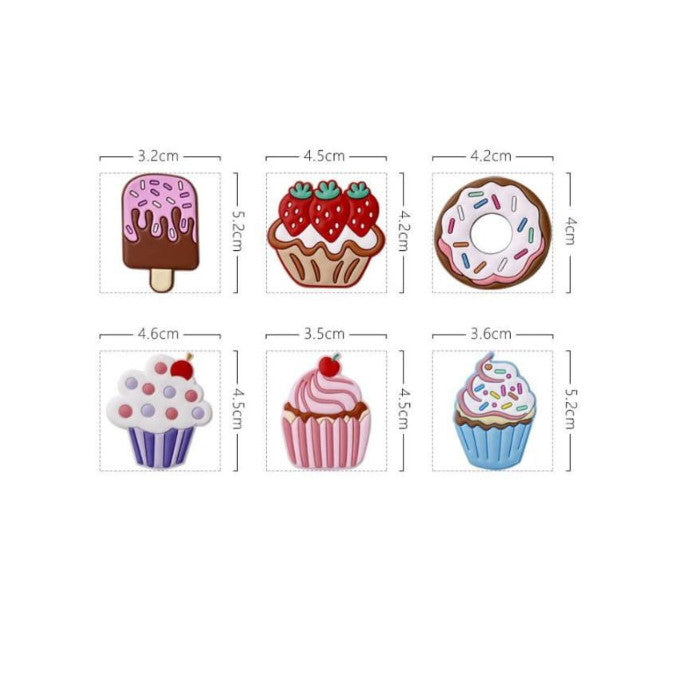Refrigerator Dessert Magnet Fruits Mini Cute Sweety Fridge Buckle Message Board Decorative Magnet
