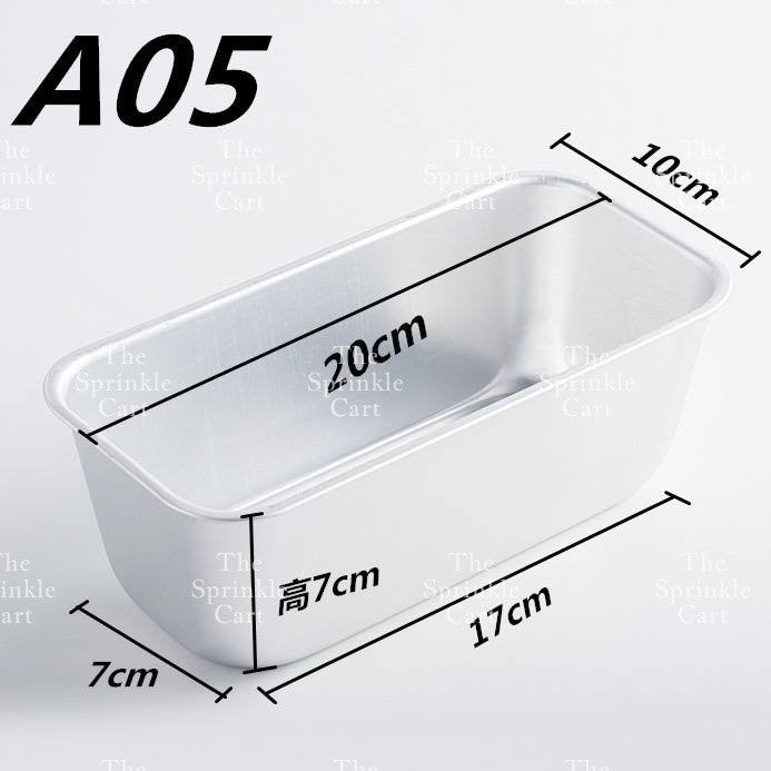 Non stick Rectangular Bread Cake Mold Loaf Pan Aluminum Brownies Baking Tools TSC
