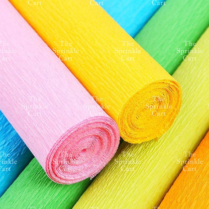 Premium Crepe Paper Rolls Decor DIY Flower Gift Wrapping Wedding Decoration Flower Arts Craft TSC