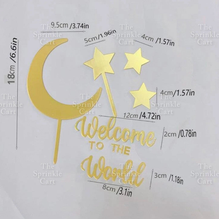 Acrylic Happy Birthday Happy Anniv & Baby Shower Cake Topper Birthday Wedding Party Decoration TSC