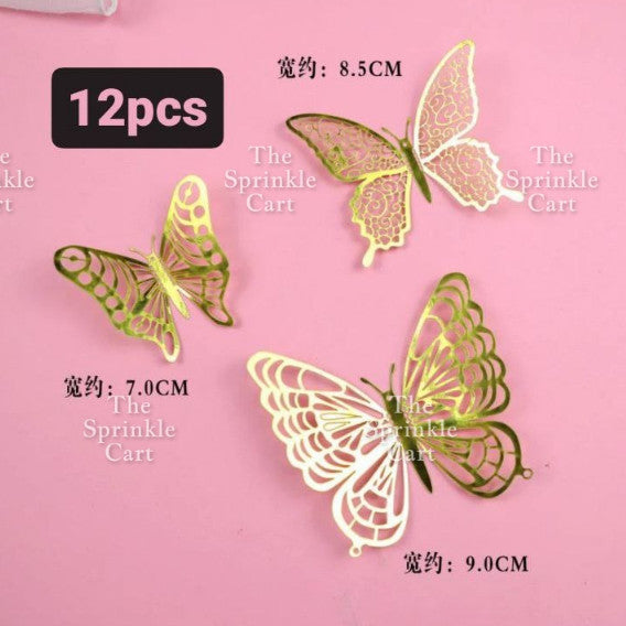 Butterfly cake topper for decoration Girl Fan cake topper