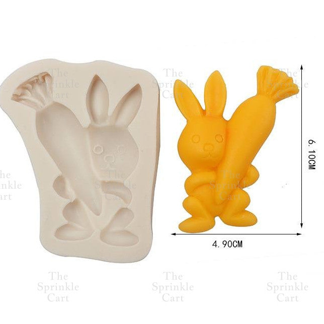 Easter Egg Bunny theme Silicone Mould Fondant Chocolate Cake Crafting Jelly Bakeware Tool TSC