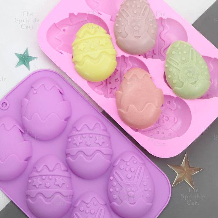 Easter Egg Bunny theme Silicone Mould Fondant Chocolate Cake Crafting Jelly Bakeware Tool TSC