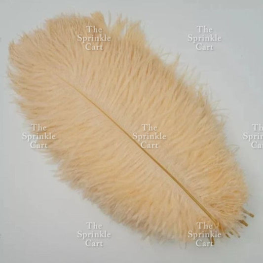 Colored Ostrich Feather Goose Feather DIY High Quality Soft Feather Gold Feather Cake Topper