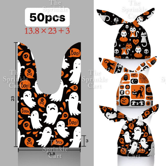 Cookie Packaging OPP Plastic Bag Halloween Christmas Pastry Bag Transparent Cookie Plastic Bag