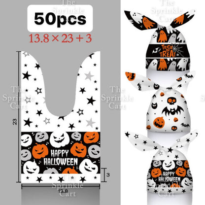 Cookie Packaging OPP Plastic Bag Halloween Christmas Pastry Bag Transparent Cookie Plastic Bag
