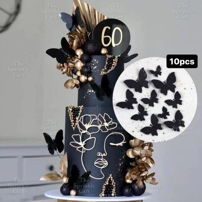 Butterfly cake topper for decoration Girl Fan cake topper
