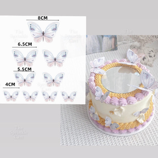 Butterfly cake topper for decoration Girl Fan cake topper
