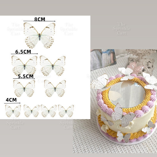 Butterfly cake topper for decoration Girl Fan cake topper