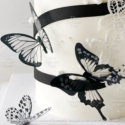 Butterfly cake topper for decoration Girl Fan cake topper
