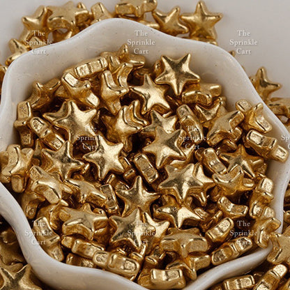 Edible Sprinkle Dragees Luxe Series Metallic Gold Rosegold Matte Pastel 50grams Decoration