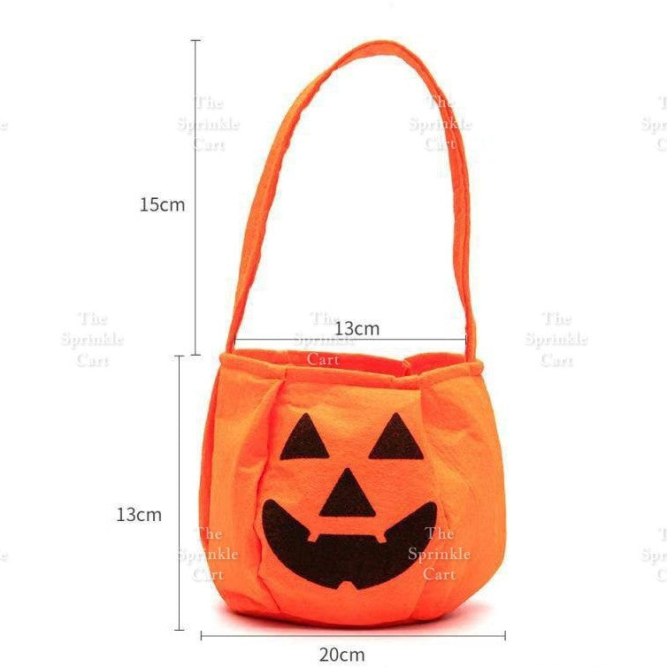 Pumpkin Halloween Costume Bag for Adult Children Decor Non-Woven Halloween Candy Sack Decoration TSC