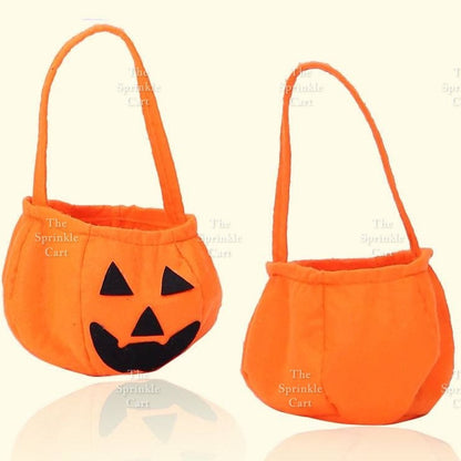 Pumpkin Halloween Costume Bag for Adult Children Decor Non-Woven Halloween Candy Sack Decoration TSC