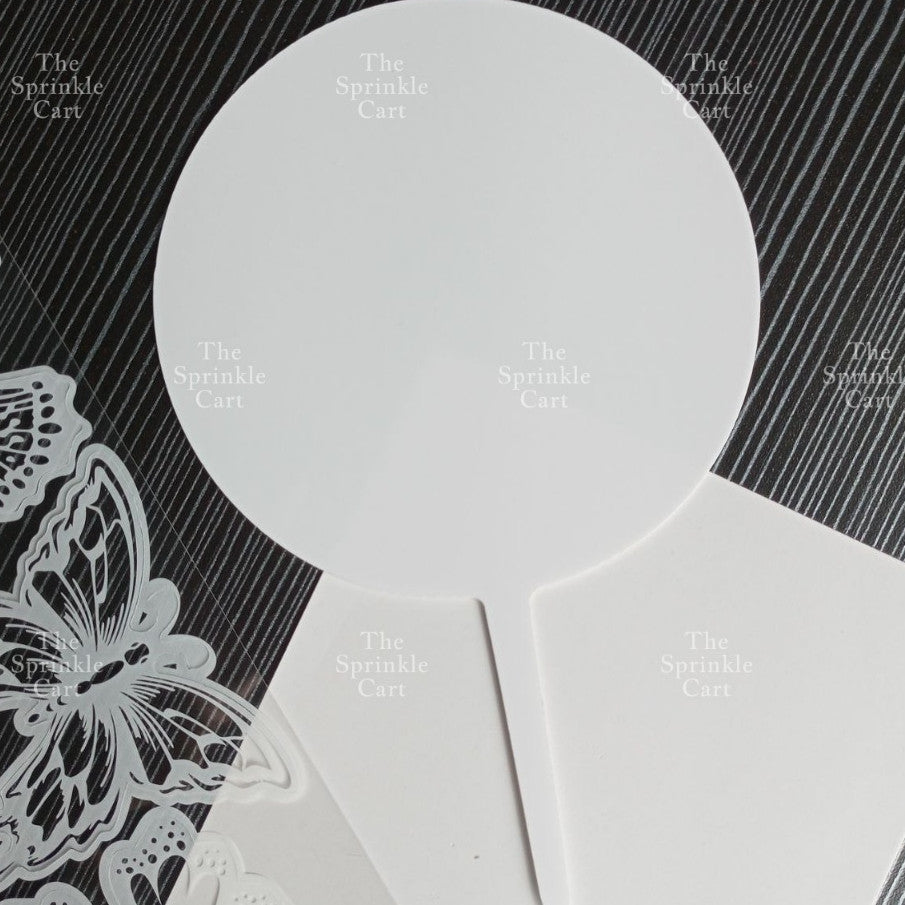 Blank Acrylic Cake Topper DIY Personalized Party Needs and Acrylic Stick TSC