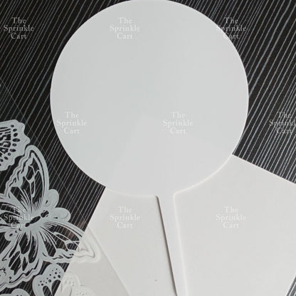Blank Acrylic Cake Topper DIY Personalized Party Needs and Acrylic Stick TSC