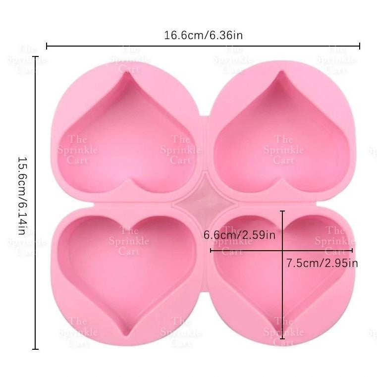 Diamond Heart Molder Geometric Heart Half Sphere Molder Semi Round Semi Circle Chocolate Molder