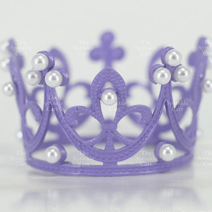 Crown Cake Topper Princess Birthday Celebration Queen Gold Silver