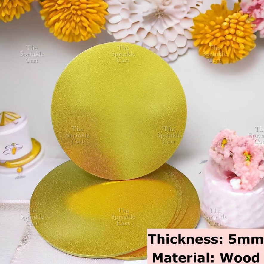 Cake Drum Corrugated 13mm Thickness / MDF Cake Board 5pcs/2pcs 5mm Thickness