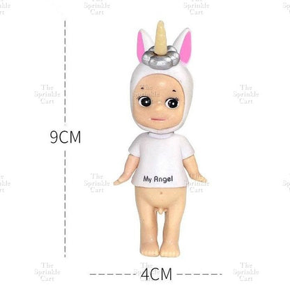 Sanny Angel Mini Figure Toy Topper Angel Bunny Unicorn Doll Birthday Cake Decorations TSC