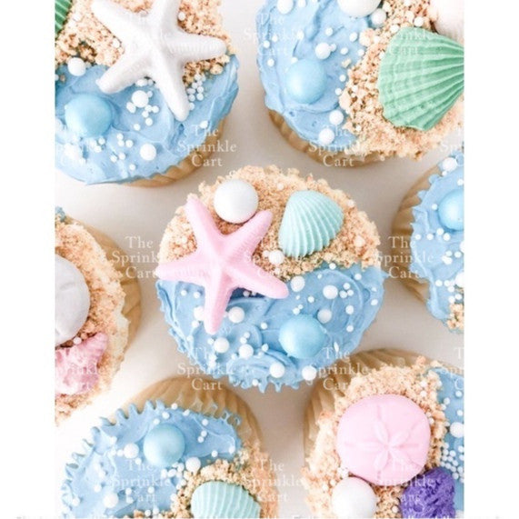 Under The Sea Themed Silicone Molder Chocolate Resin Baking Mermaid Tail Under the Sea Molders