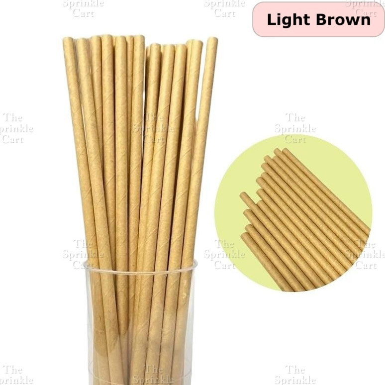Drinking Paper Straw Metallic Gold Colorful Individually Wrapped Boba Plastic Straw TSC