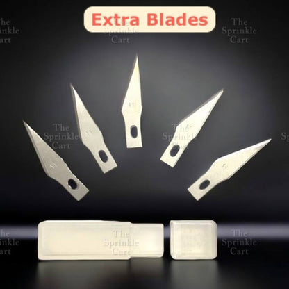 Pen Type Precision Knife with Extra Blade for DIY Craft and Cake Decoration TSC