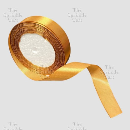 Colored Satin / Glitter Gold Silver Ribbon 23meters