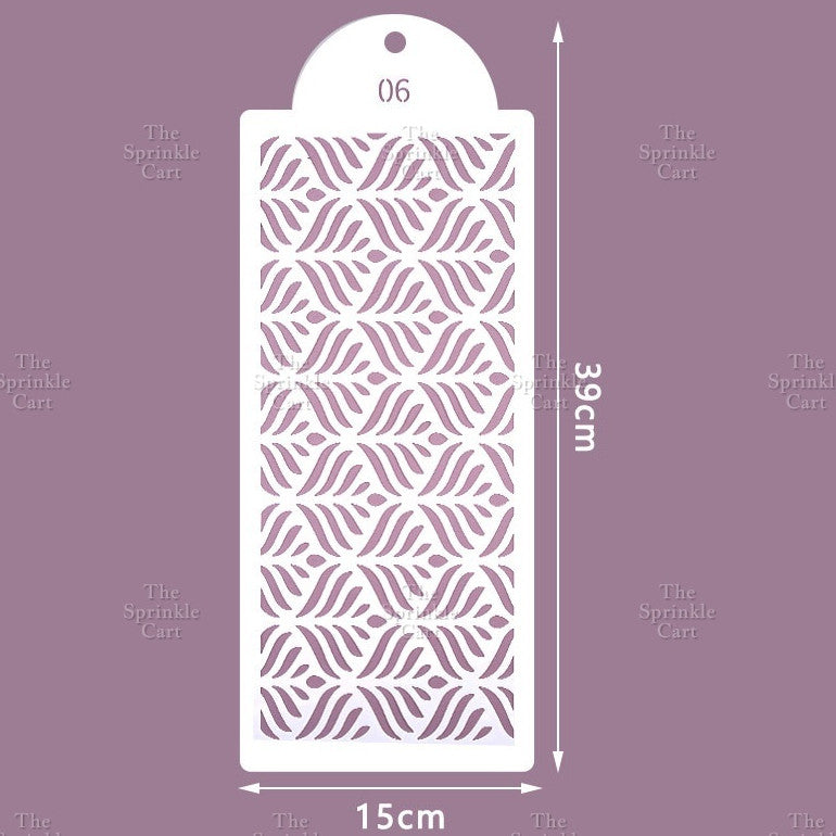 Stencil Cake Border Sugar Sieve Boho Molder Sugarlace Fondant Baking Cake Decoration