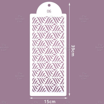 Stencil Cake Border Sugar Sieve Boho Molder Sugarlace Fondant Baking Cake Decoration